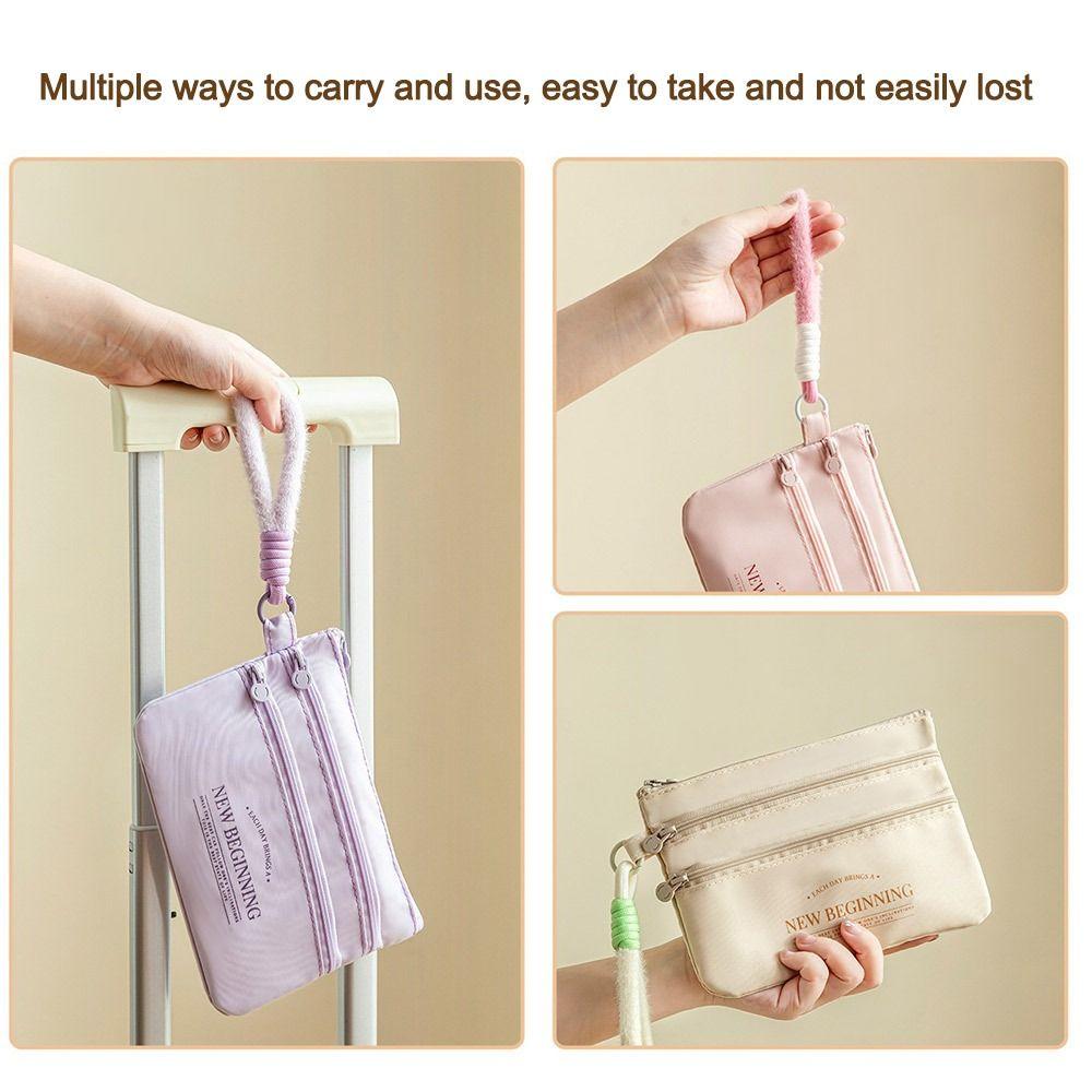 Oxford Cloth ID Storage Bag Three Layer Passport Protective Cover Travel Accessories