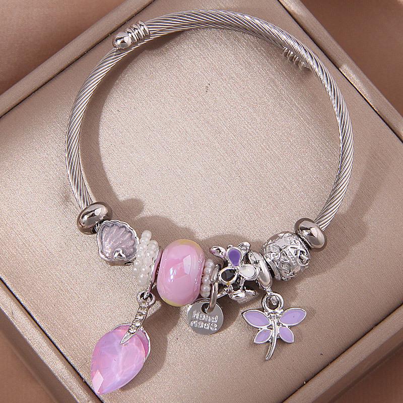 Modisches Libellen-Diamant-Anhänger-Armband