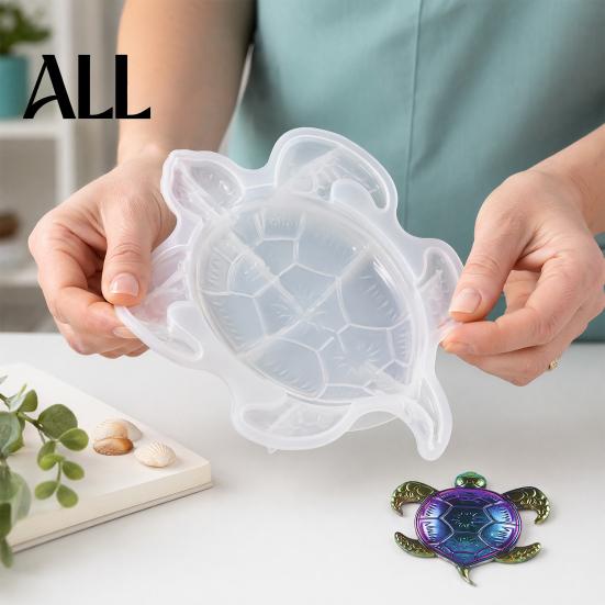 Reusable Silicone Mold for Resin Large Sea Turtle Mold, 3D Epoxy Casting, Detailed Marine High Quality Casting Animal Molds Wall Hanging Decoration,