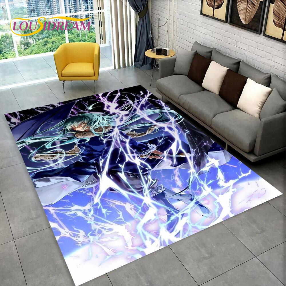 I Got Reincarnated As A Slime Anime Area Rug,Carpet Rug for Home Living Room Bedroom Sofa Doormat Decor,kids Non-slip Floor Mat