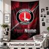 Wall Hanging Tapestry With Custom Name & Text, Charlton Athletic Decorative Tapestry For Bedroom