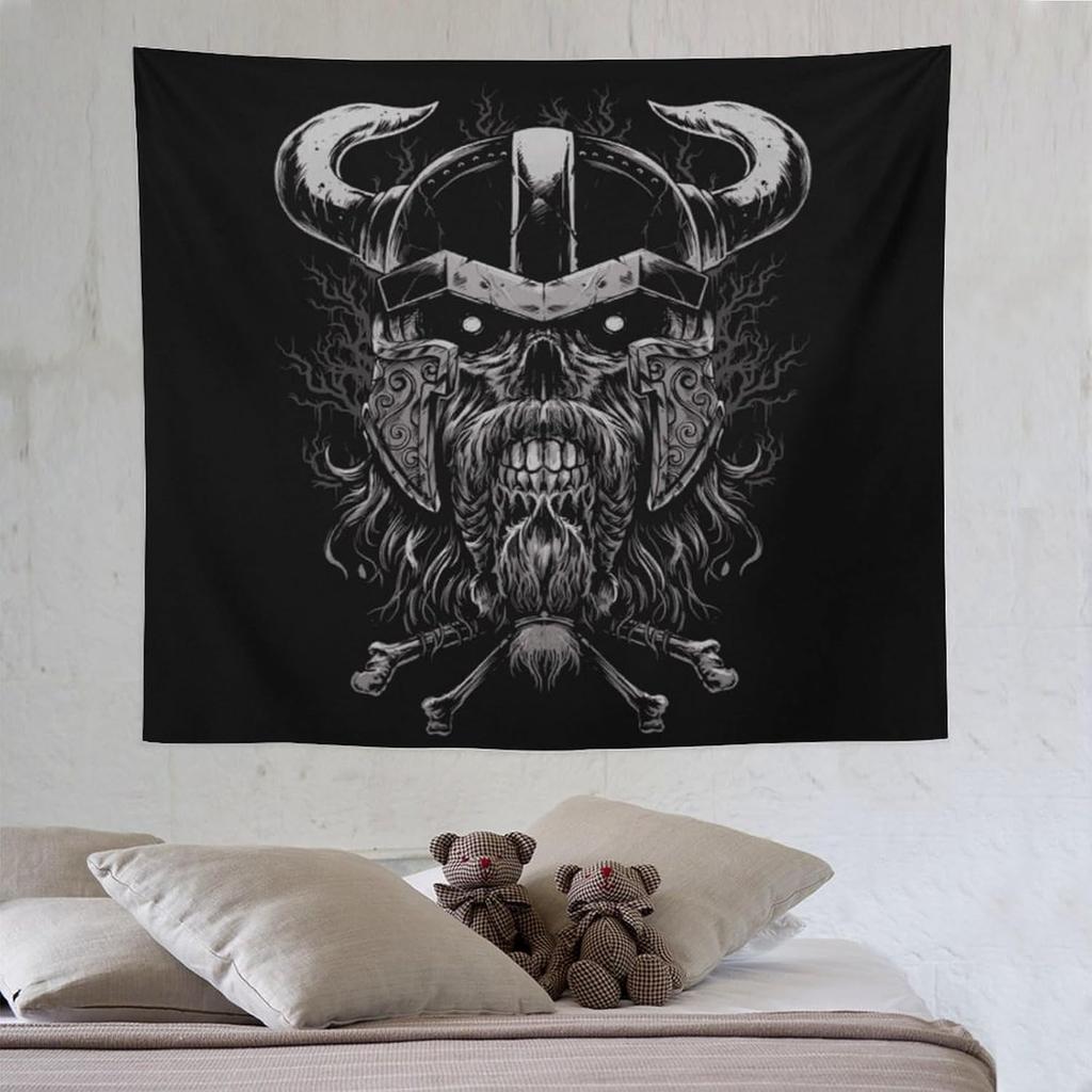Viking Mythology Theme Digital Printing Polyester Wall Hanging Tapestry Decorative Living Room Bedrooms Office Background Gift