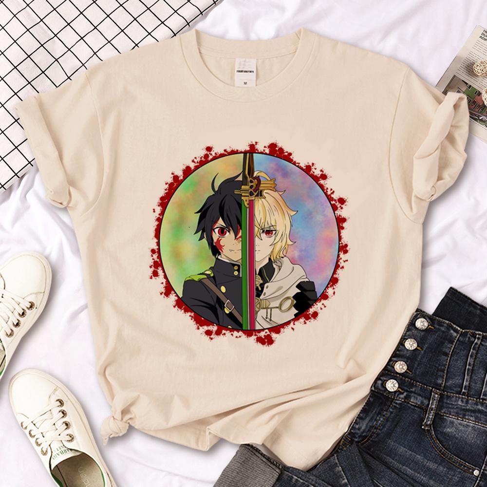 Seraph of the End t shirt men summer graphic streetwear t shirt boy designer 2000s clothes