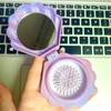 Peines Plegables de Concha con Airbag y Espejo, Peine Antiestático, Peines y Cepillos de Plástico Multifuncionales Prácticos para el Cabello