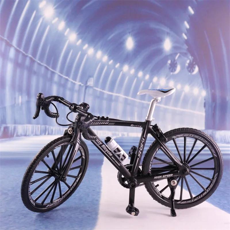 1:10 Mini Model Alloy Bicycle Toy Finger Mountain Bike Pocket Diecast Simulation Metal Racing Funny kids Toys For Children