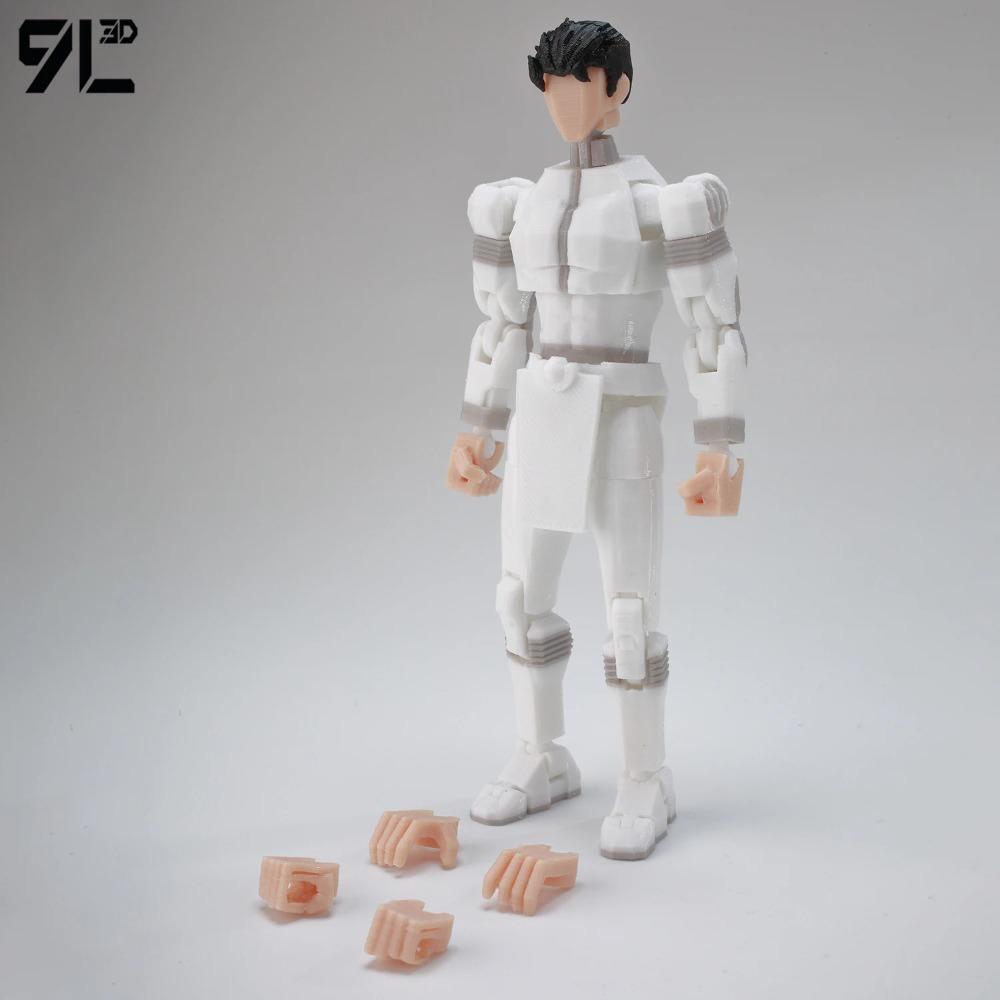 9L3D Dummy13 Lucky13 Conquest Action Figure Invin-cible Model Full Body Movable Toy Multi-Jointed Movable Robot 3D Printed Decor