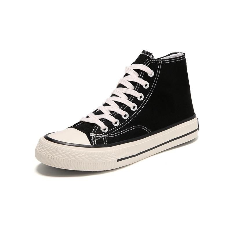 High-top canvas shoes student versatile board shoes new s women's shoes cloth shoes vulcanized shoes