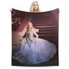 W-Wicked 2 Musical Movie Glinda Elphaba Blanket  Soft Novelty Plush Throw Blanket For Boy Girl Couch Chair Cover