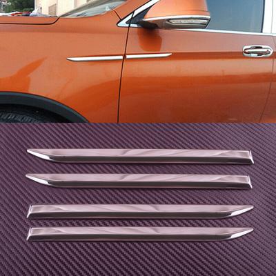4 Bucăți Universal Oțel Inoxidabil Cromat Mașină Ușă Față Aripă Laterală Ornament Capac Emblema Autocolant Decorativ Nou