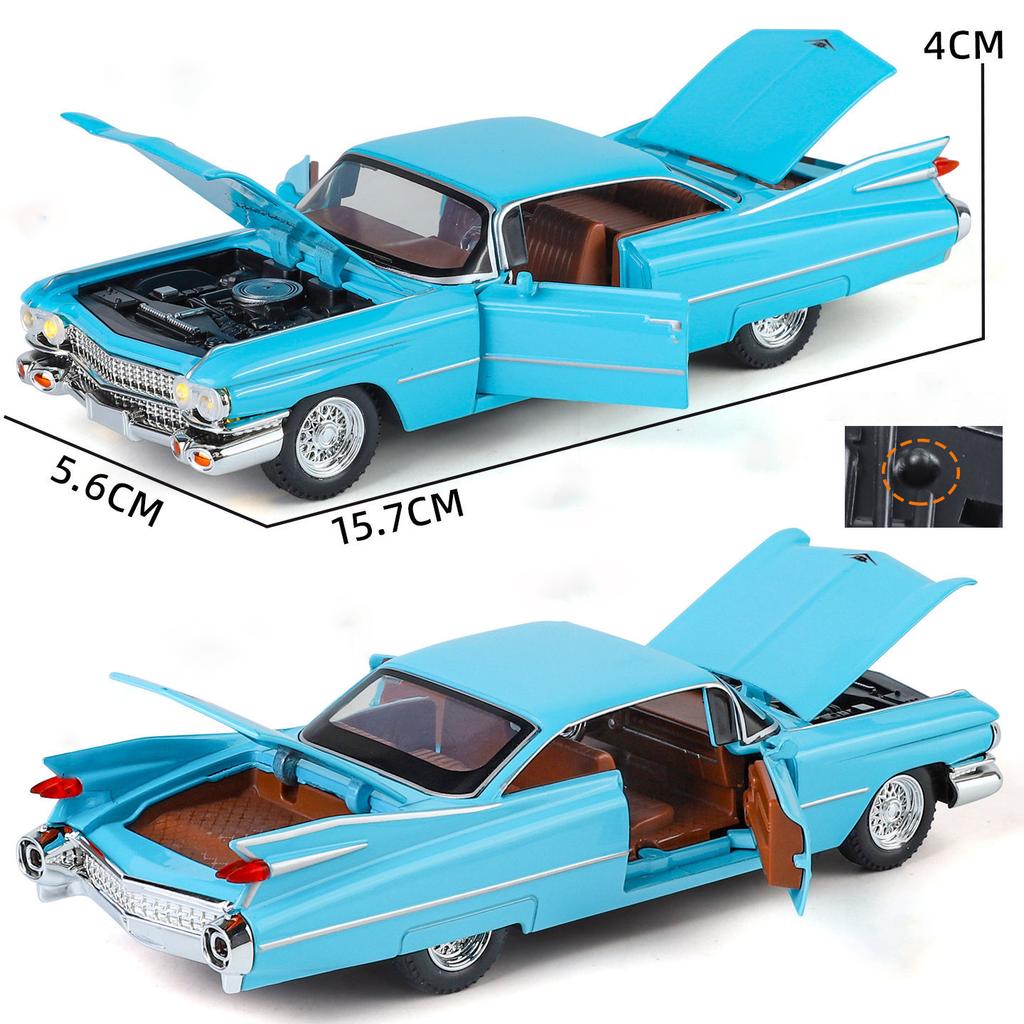 1/32 Cadillac Eldorado Biarritz Alloy Model Car Toy Diecasts Metal Casting Sound and Light Car Toys for Children Vehicle
