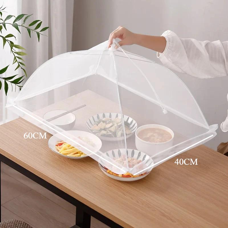 Food Cover Mesh Folding Washable Flies Tables Cover Insect Proof Protective Dish Covers Home Kitchen Storage Accessaries