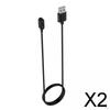 2xWatch Charger Watch Fit USB Charging Cable Black , Black, 2