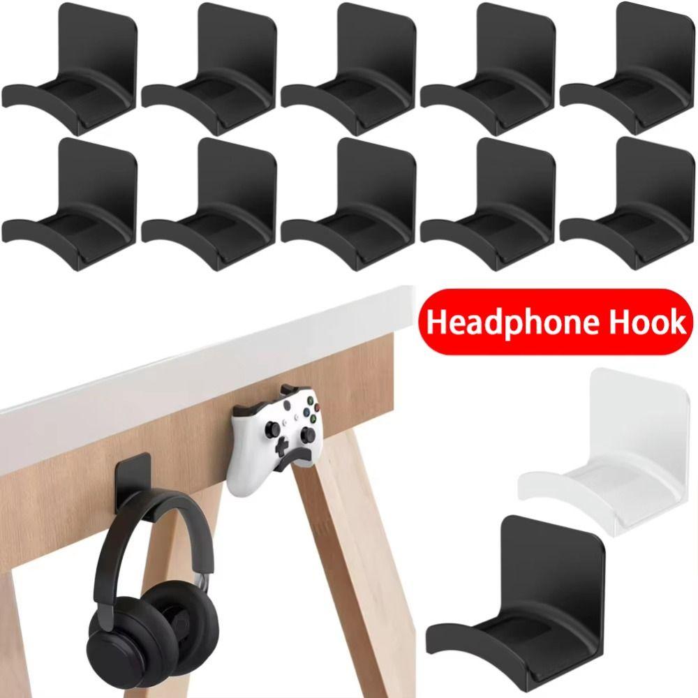 Adhensive Headphone Hook Wall-mounted Earphone Display Stand Headphone Stand  for Gaming Headsets