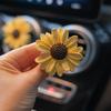 Summer Sunflower Car Fragrance Diffuser Air Vent Decoration Aroma Stone Car Interior Ornament for Women