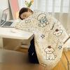 Flannel Cartoon Shawl Blanket Printing Sofa Blanket Creative Capybara Blanket  Home