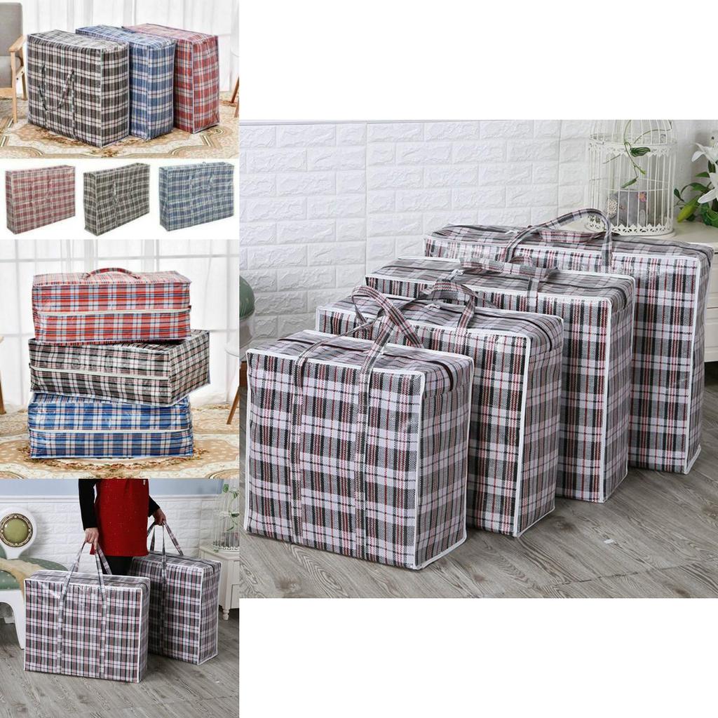 Jumbo Bag Laundry Waterproof Zipper Reusable Strong Storage Travel Organizer Bag