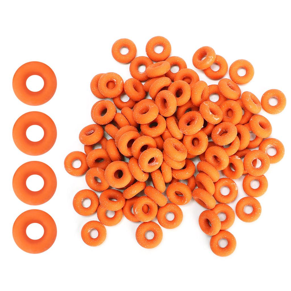 100Pcs Rubber Elastic Sheep Cow Pig Tail Castration Pliers Rings Veterinary Surgical Tool(Red)