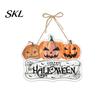 Halloween Festive Atmosphere Decor Pumpkin Door Hanging Decor, Spooky Wall Ornament for Party Decoration Pendant Scene, Front Entryway Decoration,