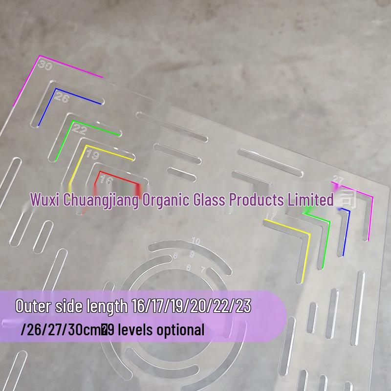 30cm Square Scarf Hair Tie Template: Acrylic Sheet for Custom DIY Patchwork