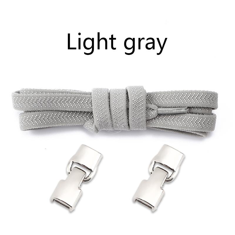 No Tie Shoe Laces Flat Metal Buckle Elastic Shoelaces Casual Shoes for Men and Women Lazy Shoelace Rubber Band Shoestring
