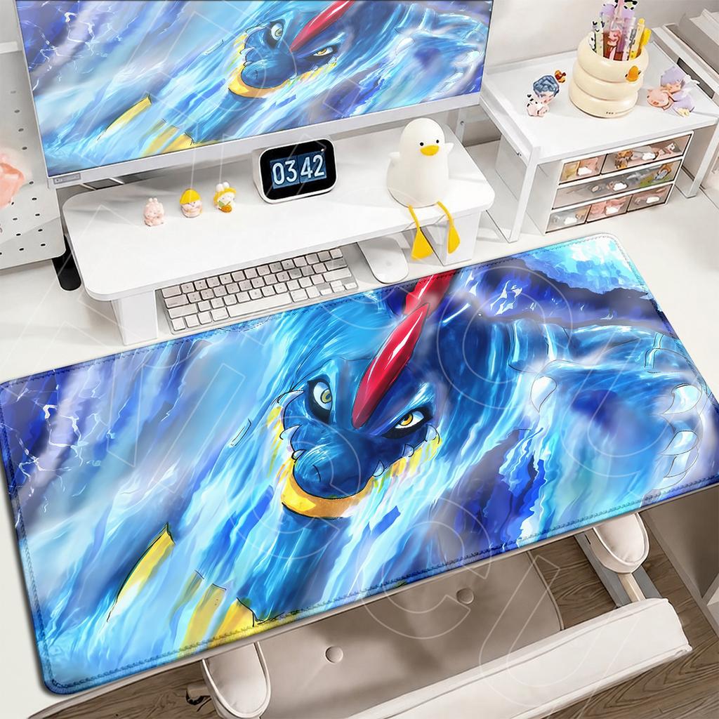 Laptop E-sport Gamer Desktop Decoration Mat HD Printing Anime Pokemon Feraligatr Mouse Pad XXL Washable Computer Keyboard Carpet