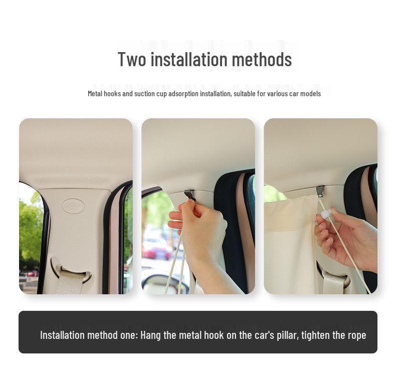 Car Privacy Partition & Sunshade Curtain for Baby and Anti-Peep Protection