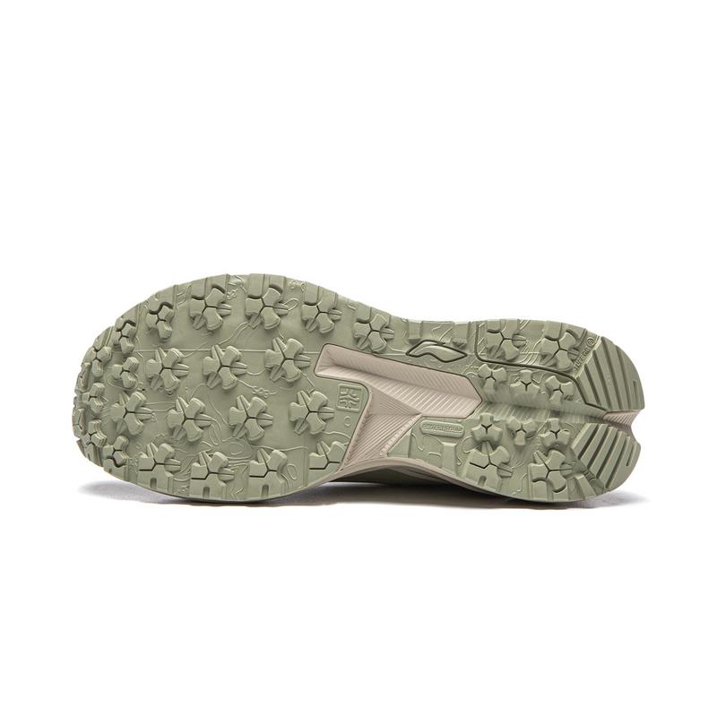 Li Ning Outdoor CF Tracing Xichang 2SE Low top Hiking Shoes Women's Champagne White Sage Leaf Green AHTW070-2