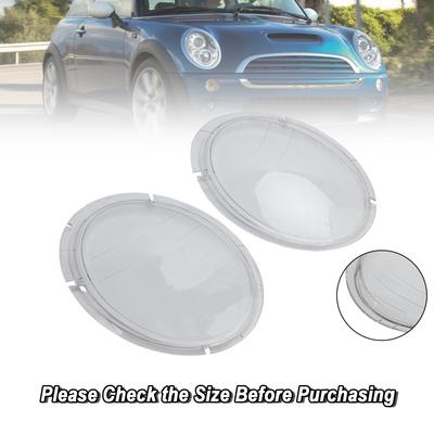 Left +Right Headlight Lens Plastic Cover Shell 63126911701 02 For Mini Cooper