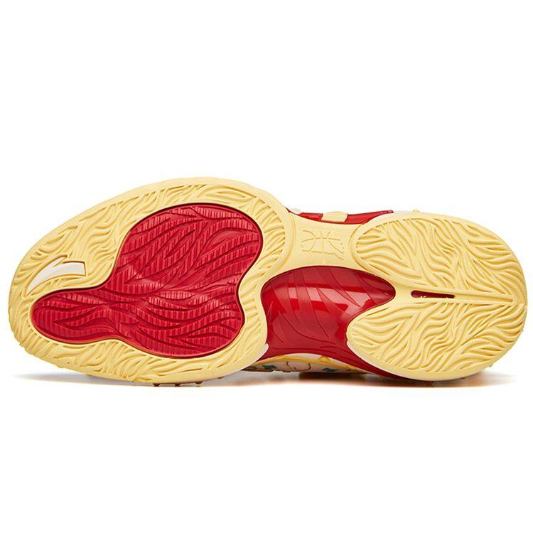 Anta GH2 Pizza Non-Slip Wear-Resistant Low-Top Basketball Shoes Men sneaker Yellow White Red 112131103-7