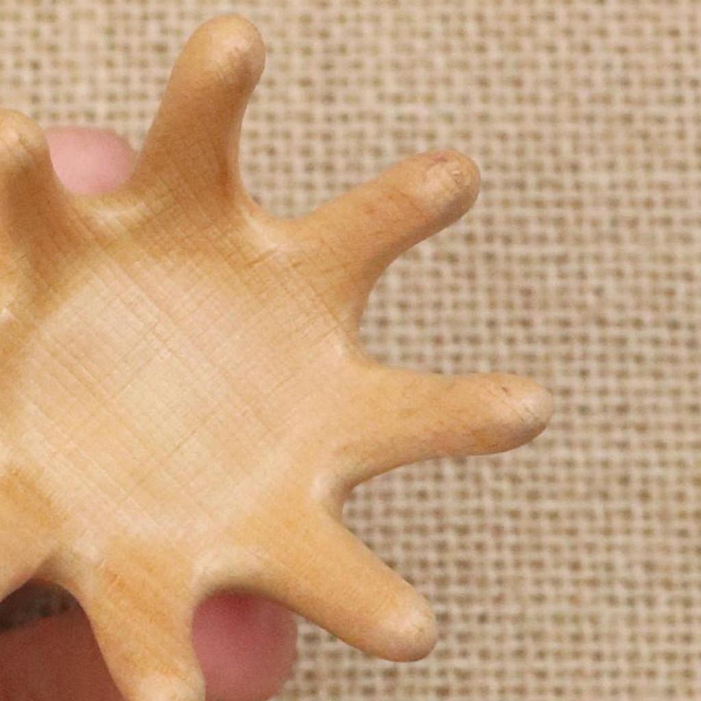 Scalp Massage Tool Octopus Relaxation Tool Wooden Head Scratcher Meridian Scraping Scalp Massage Brush SPA Gua Sha Massage Comb