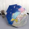 1pc Little Twin Stars Automatic Opening/Closing Umbrella - Portable Three-Fold Design with 8-Bone Iron Frame, Perfect for Outdoor Use, Festive Gifts,