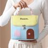 Cute House Shaped Cosmetic Bag Stain Resistant Foldable Space-Saving Makeup Organizer for Travel Home Storage