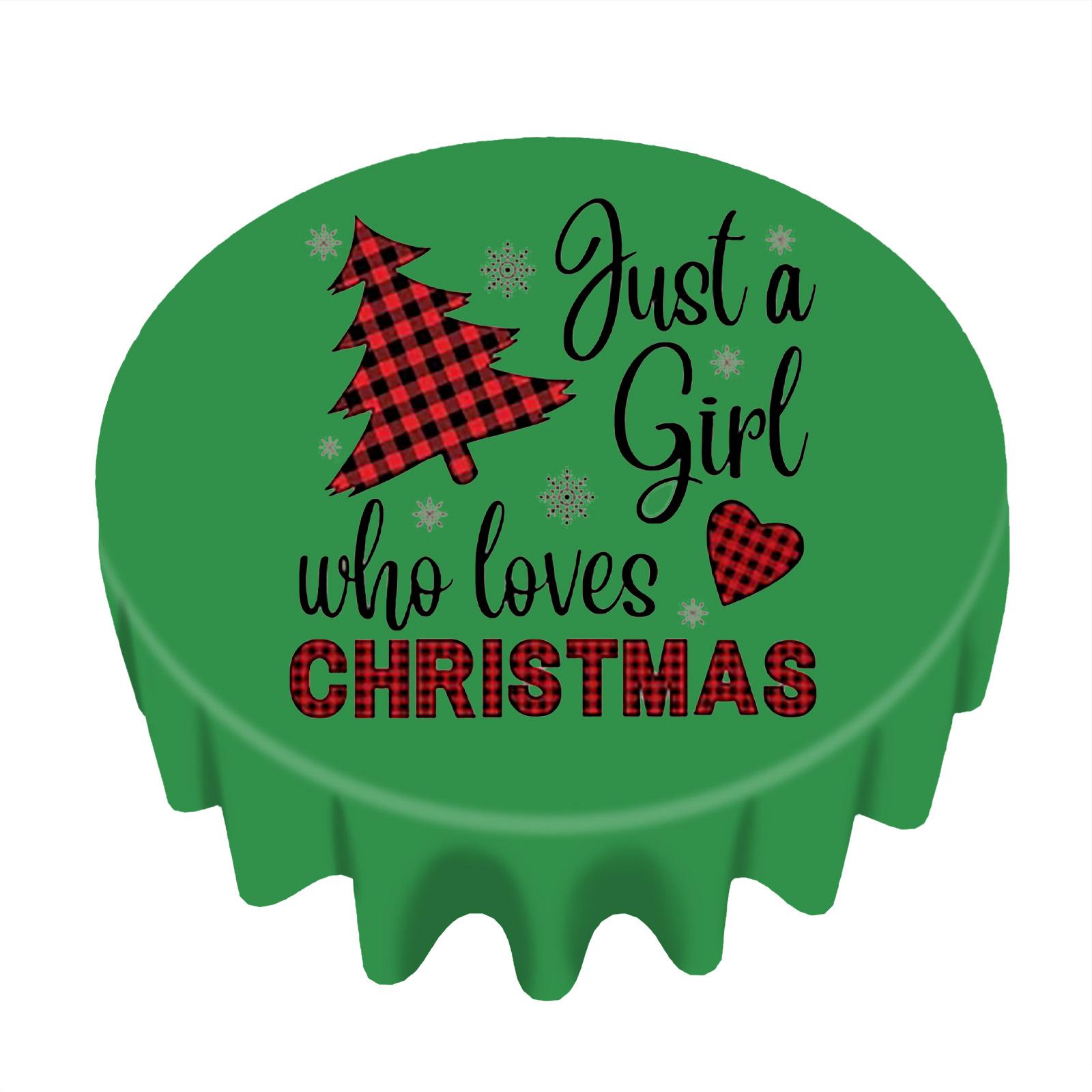 

Рождественская скатерть прямоугольная с прямым краем One Size