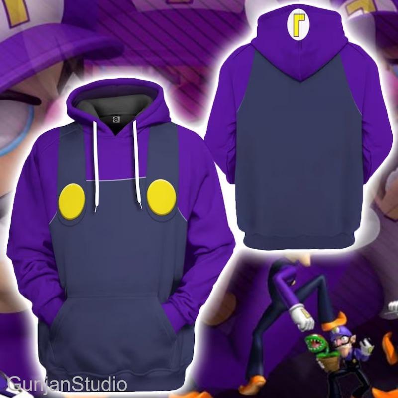 Felpa con cappuccio costume Rayman da uomo Cosplay Pullover con cappuccio Manica lunga Pile Felpa da uomo Casual Unisex Streetwear Felpa con cappuccio Stampa 3D