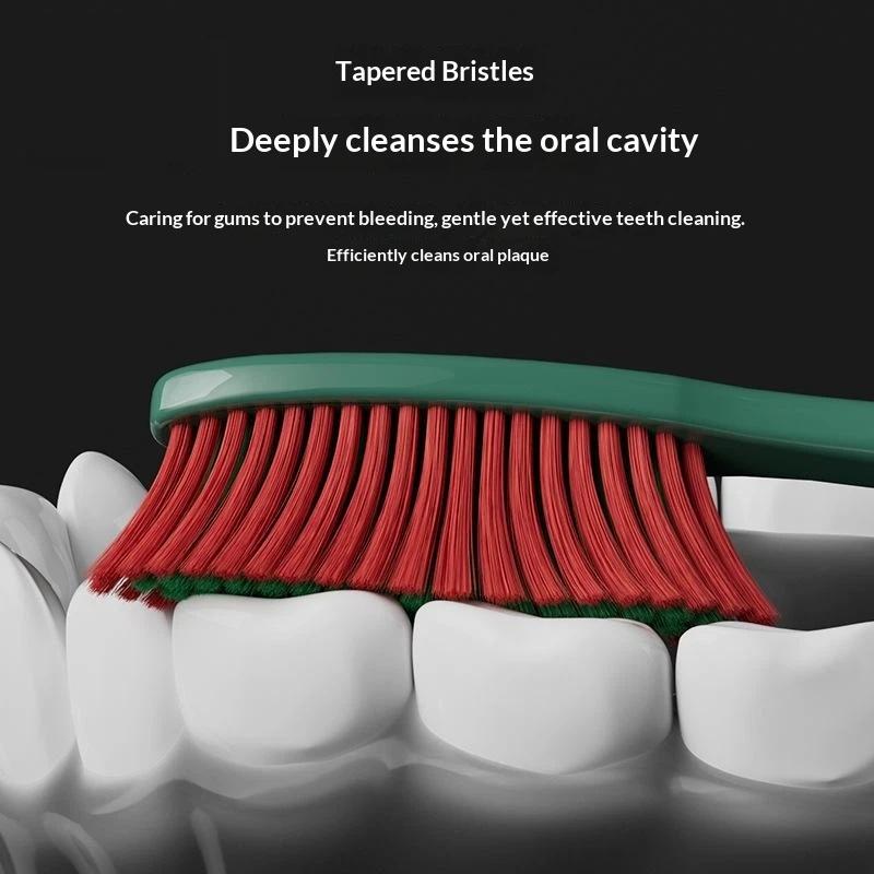 5 Pack Soft Bristle Manual Toothbrushes Non Slip Handle Deep Cleaning For Daily Oral Care Family Use