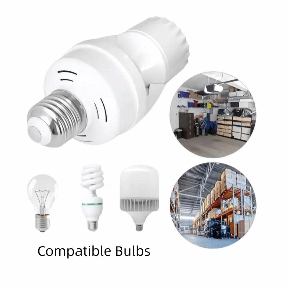 E27 Socket PIR Motion Sensor Lamp Holder Auto On/Off E27 Adapter for E27 Bulbs Basement Lighting