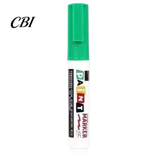 Stahl- und Steinmarker 12 Farben Flachspitzer Farbstift, Ölbasierter Breitstift für Metall Reifen Glas Keramik Leder, Wasserdicht Schnelltrocknend Touch