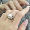 Elegant Retro French-Style Pearl Ring for Women - Trendy Gift from Viral Douyin & Xiaohongshu