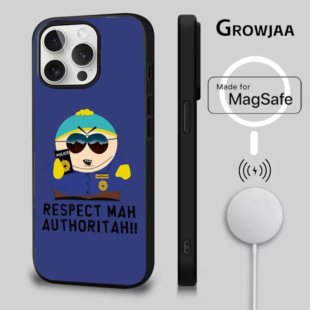 

Мультяшний кумедний чохол для телефону South Park Для iPhone 16e,16,15,14,13,12,11,Plus,Pro,Max,Mini Магнітна бездротова зарядка Magsafe iPhone11PROMAX