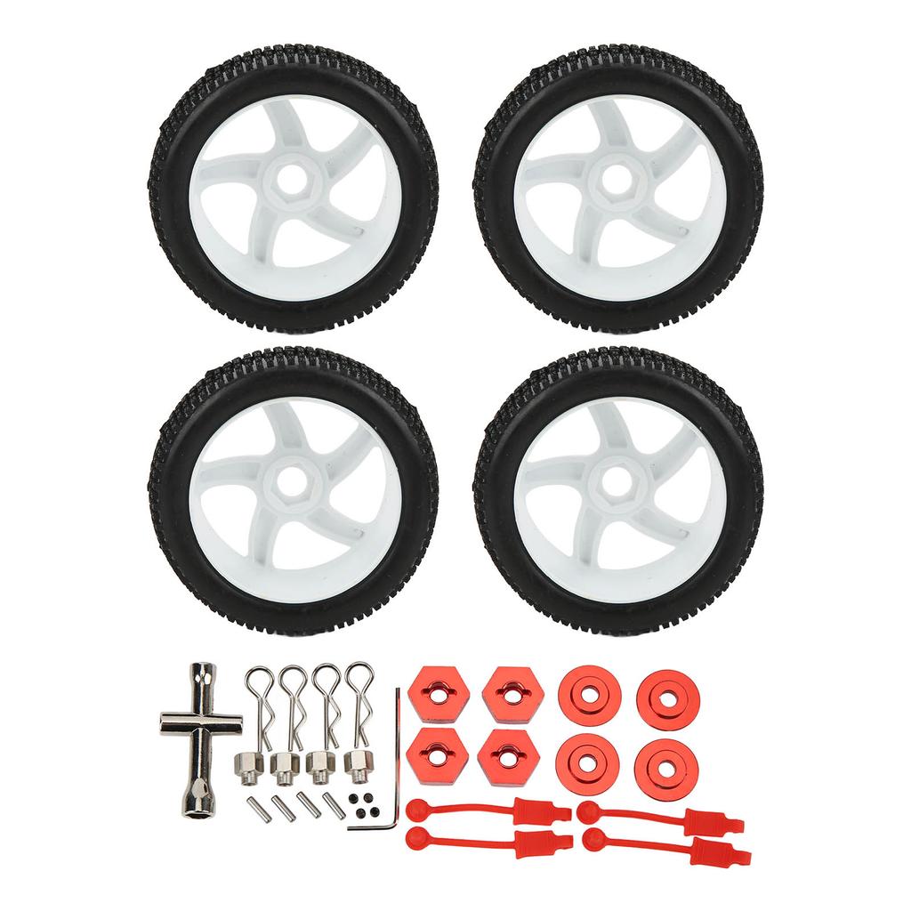 4pcs RC Car Rubber Tires Wheel Set for 1Celsius8 1Celsius10 Remote Control Car Upgrade Parts