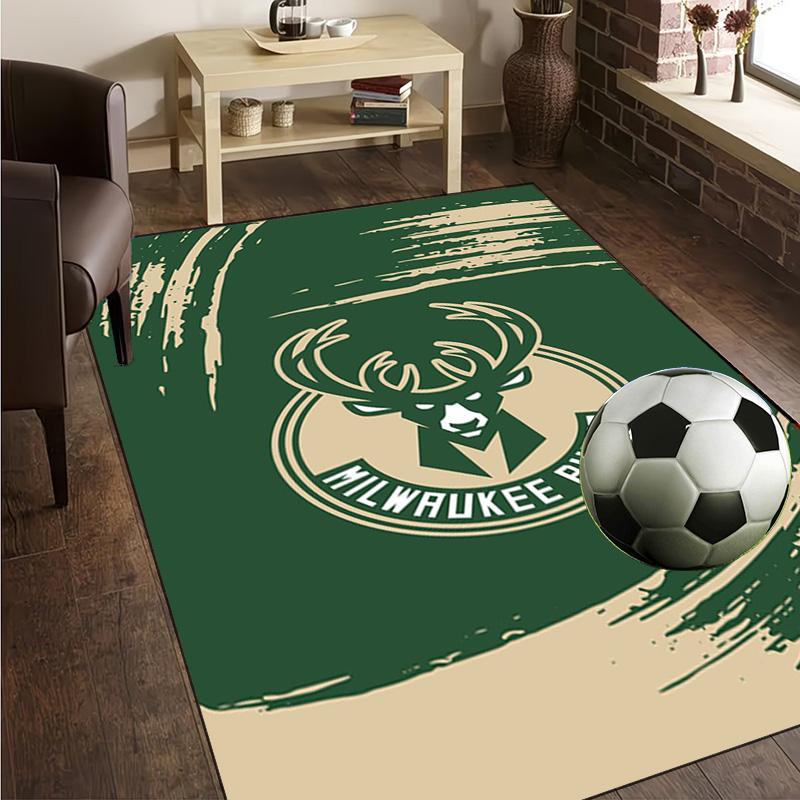 Bucks Team Logo Rug Office Carpet Non-Slip Mat, Chair Rug Floor Covering for Gaming, Bedroom, Living Room , Home Decor Christmas Gift