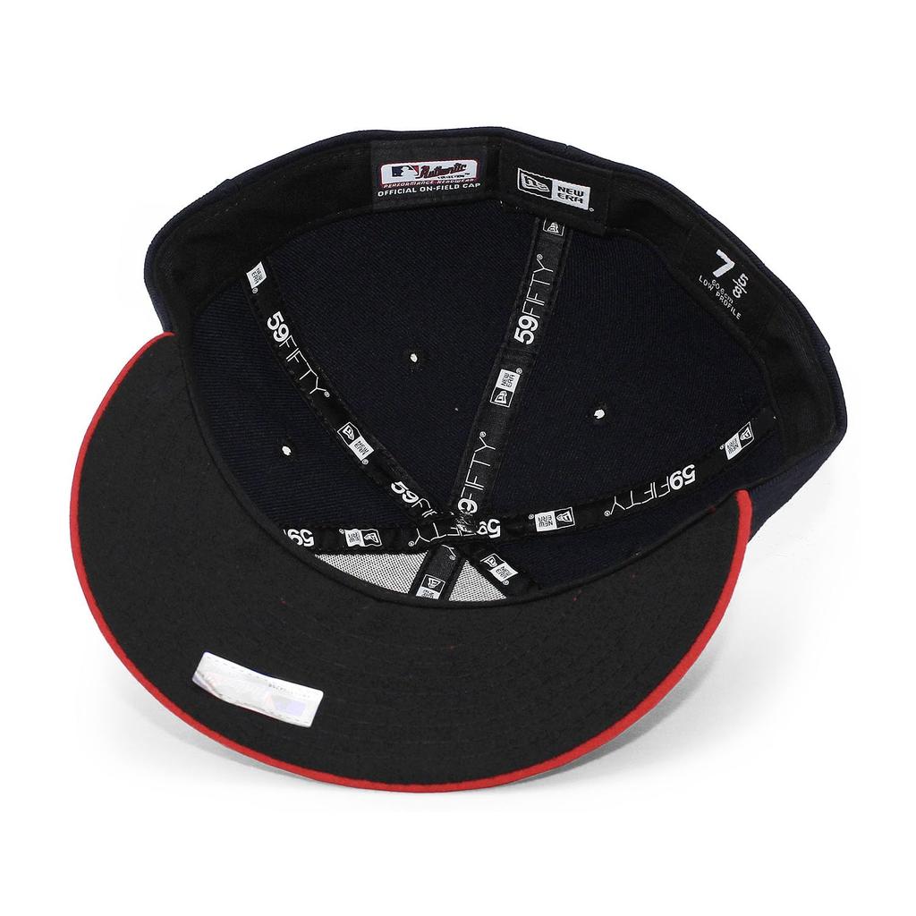 New Era MLB Authentic Home LP Low Profile Fitted LC Low Size Size Authentic On-Field Cap, Crown, Navy, 7-3/8, 59FIFTY, LP5950. on-field hat. [Used]