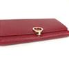 BVLGARI Bulgari Bulgari Logo Clip Bi-fold flap Long Wallet Leather Red