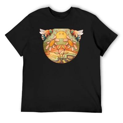 Busy Bees T-Shirt Sublime Plus Size Clothes Graphic T Shirt Vintage Heavyweight T Shirts for Men