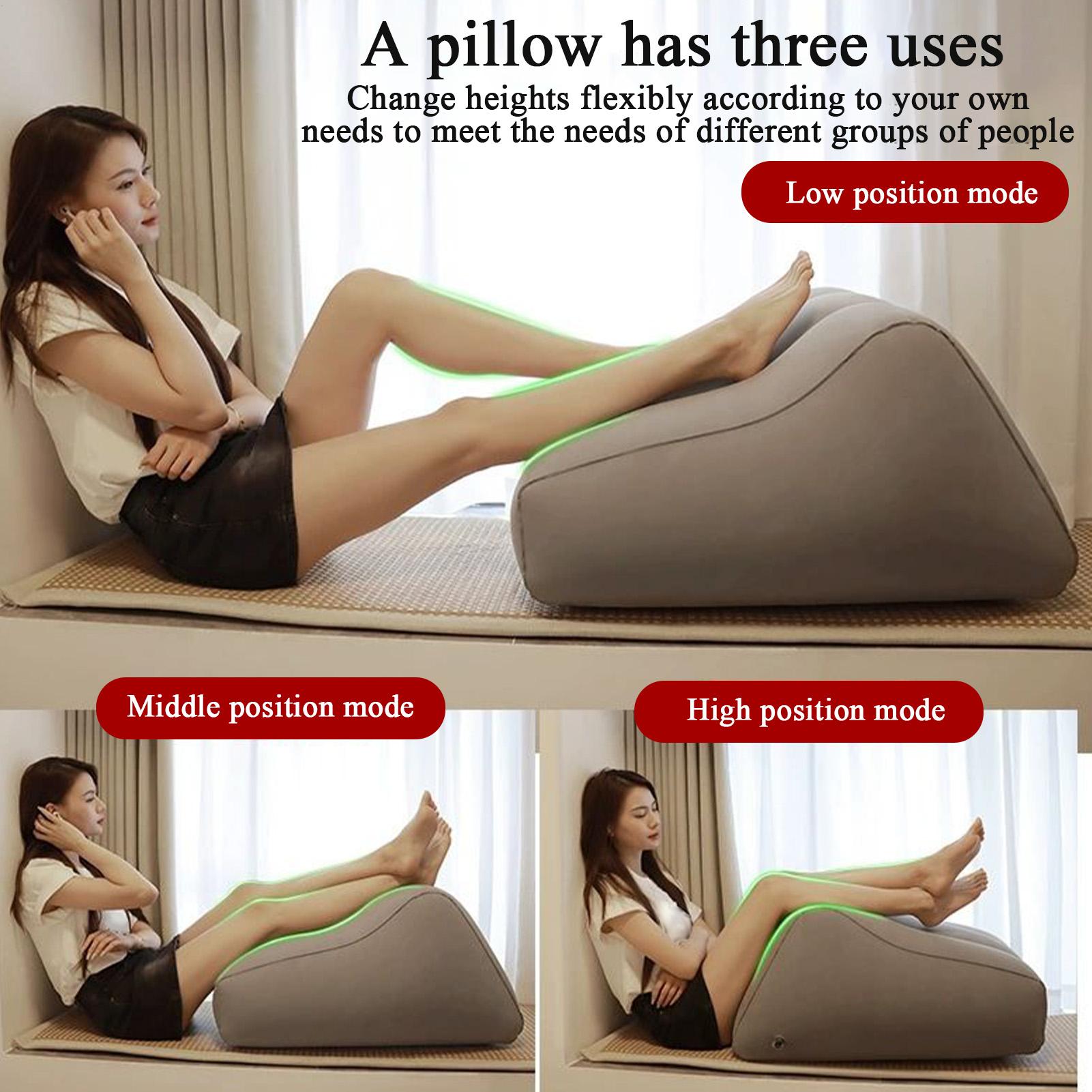 

Подушка для подъема ног Надувная подушка для поддержки коленей Портативная мягкая подушка для поддержки ног Для выравнивания бедер и позвоночника Колено Лодыжка Спина CHINA