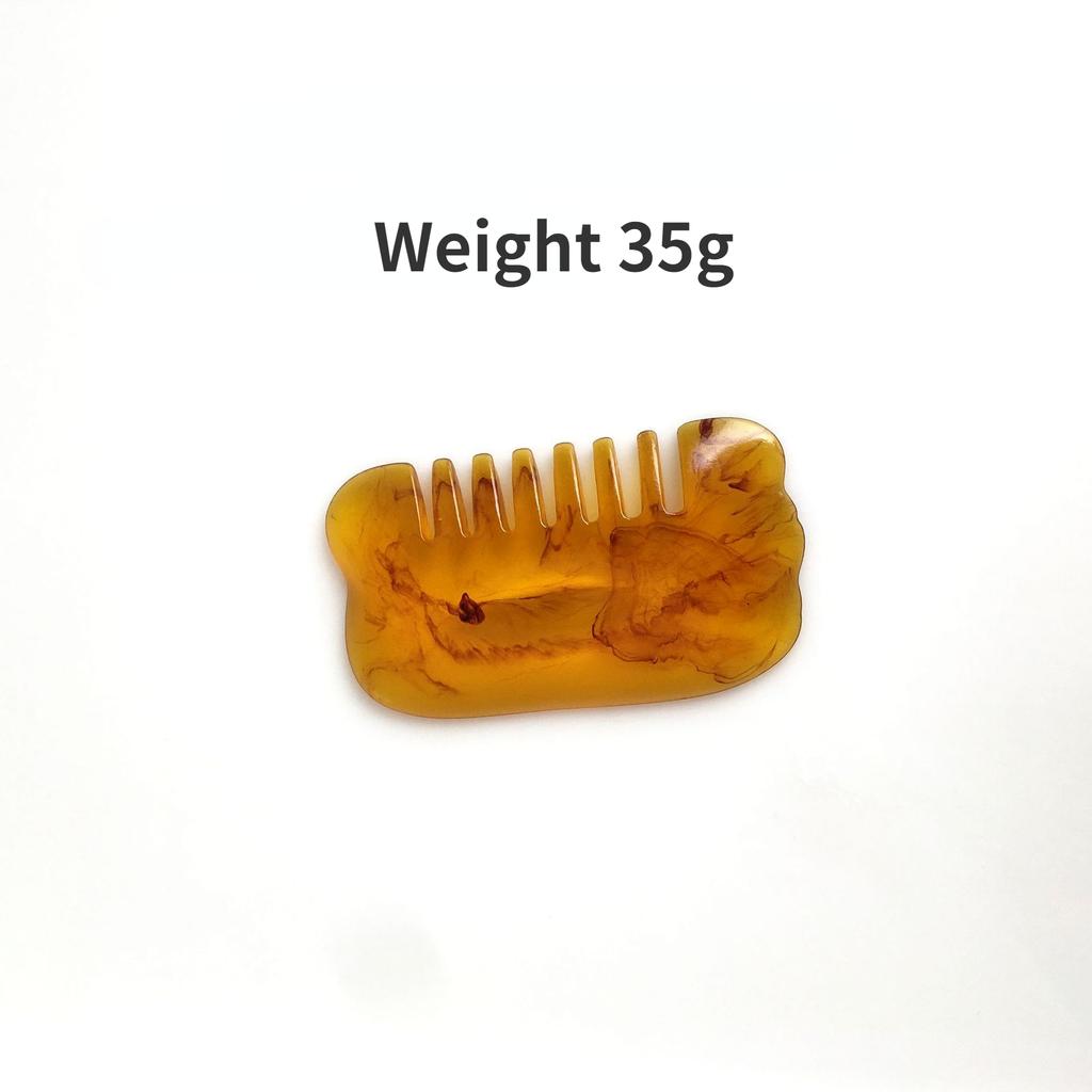 7Pcs / Set  Acupuncture SPA  Massager Antistress Scraping Board Resin Beeswax Amber Meridian Massage Tool Scraping Board Set