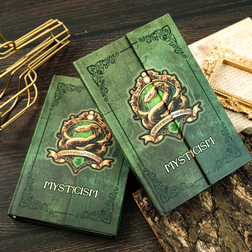 Mistikizm Mistikizm Serisi Defter Yeşil Retro Sert Kabuk Sert Kapak Muhasebe Defteri Kendin Yap El Kitabı Malzemesi