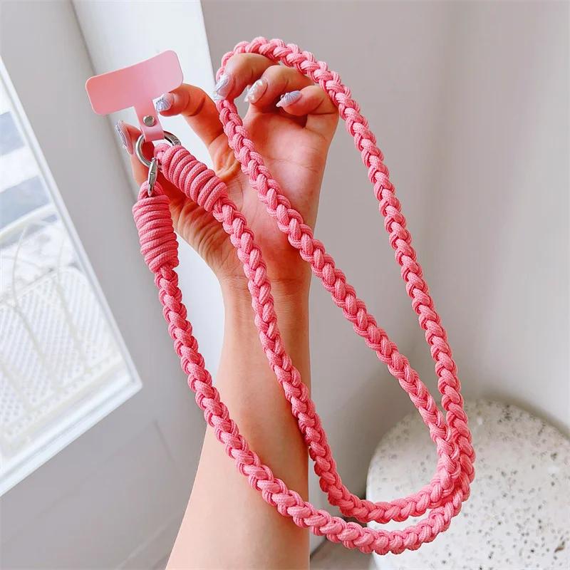 

Colorful Adjustable Phone Lanyard - Cute Sporty Design, Long Rope with Pendant, Stylish Strap for iPhone 14 & Most Phones