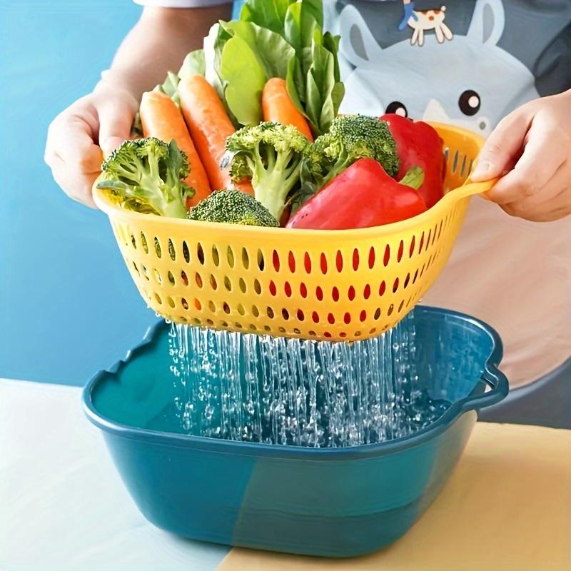 6pcs Reusable Vegetable Washing Basket, Filter Screen Basket, Kitchen Household Filter Screen, Fruit and Vegetable Washing Basket, Kitchen Supplies