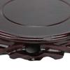 Round Wooden Base Multifunctional Retro Carving Elegant Wooden Display Stand for Home Decoration Gift